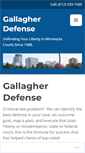 Mobile Screenshot of gallagherdefense.com