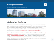 Tablet Screenshot of gallagherdefense.com